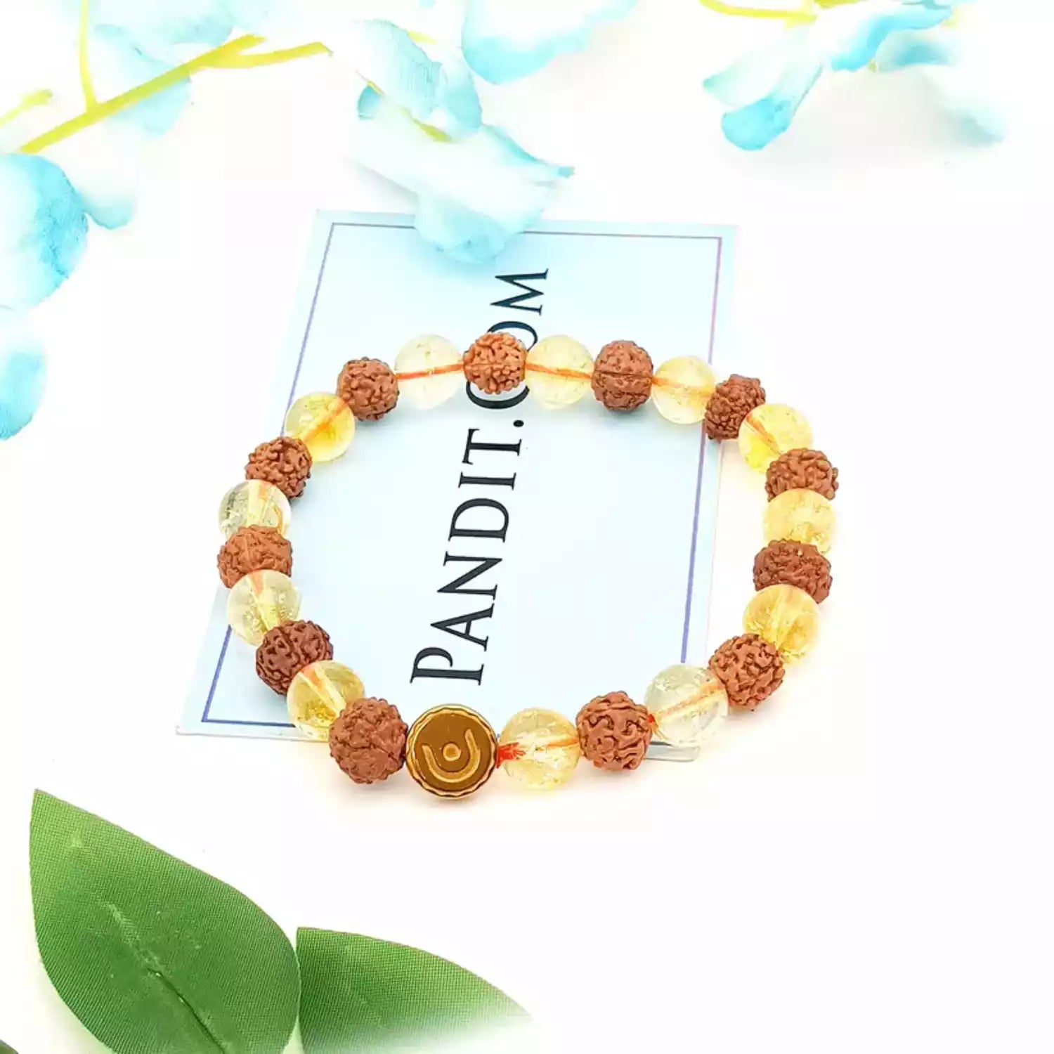 Rudraksha Citrine Bracelet