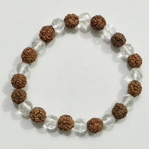 Rudraksha Crystal Bracelet