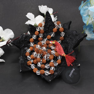 Rudraksha Crystal Mala - Pandit.com