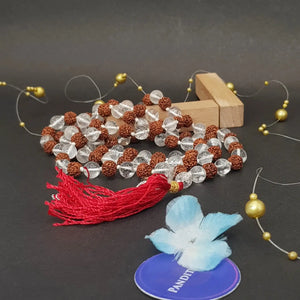 Rudraksha Crystal Mala