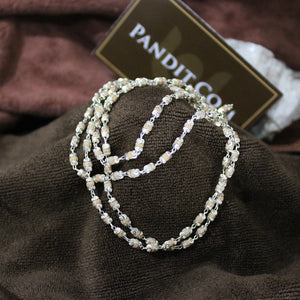 Rudraksha Rudrani Mala With Silver Capping