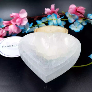 Selenite Heart Shape Bowl