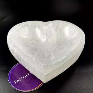Selenite Heart Shape Bowl