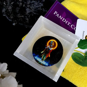 Selenite Shri Krishna Square Charging Bowl