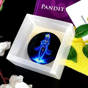 Selenite Shri Krishna Square Charging Bowl