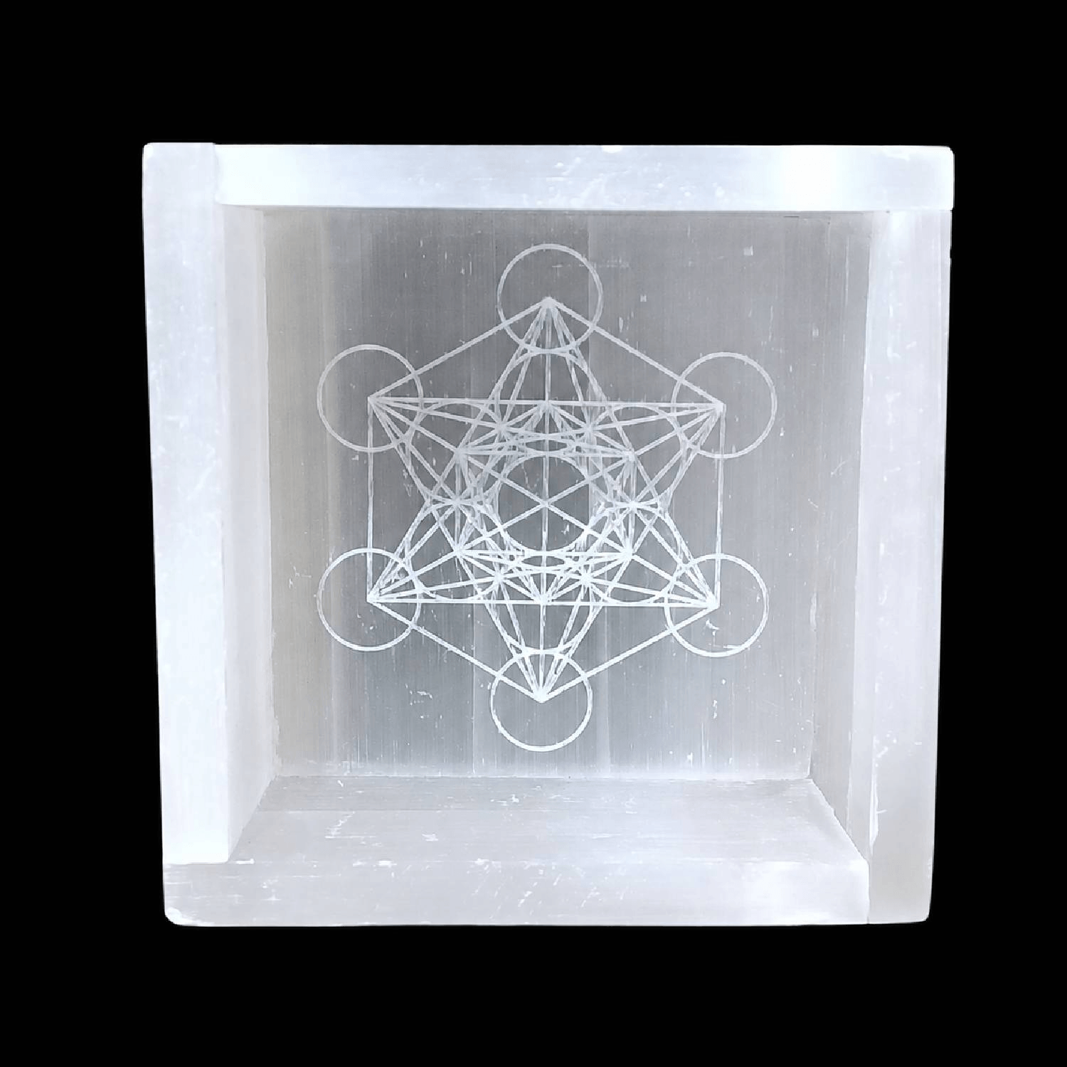 Selenite Urja Yantra Square Charging Bowl