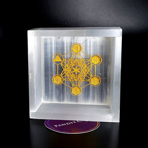 Selenite Urja Yantra Square Charging Bowl