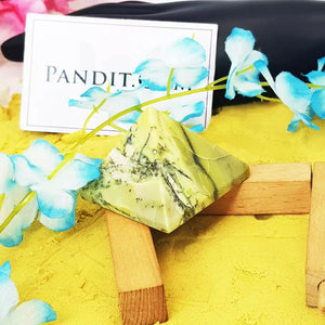 Serpentine Crystal Pyramid