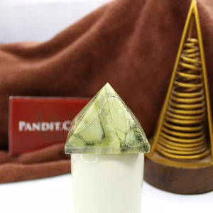 Serpentine Crystal Pyramid