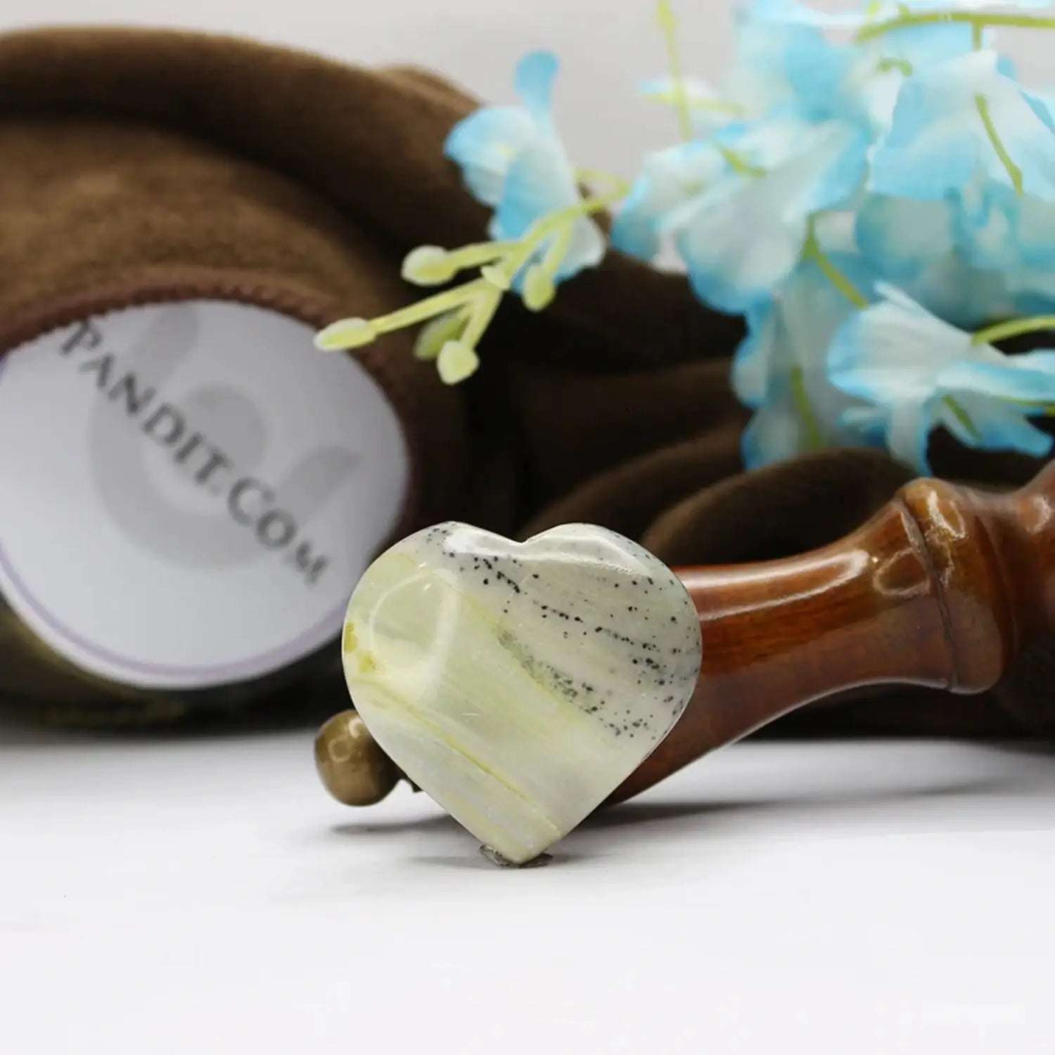 Serpentine Healing Crystal Heart Stone