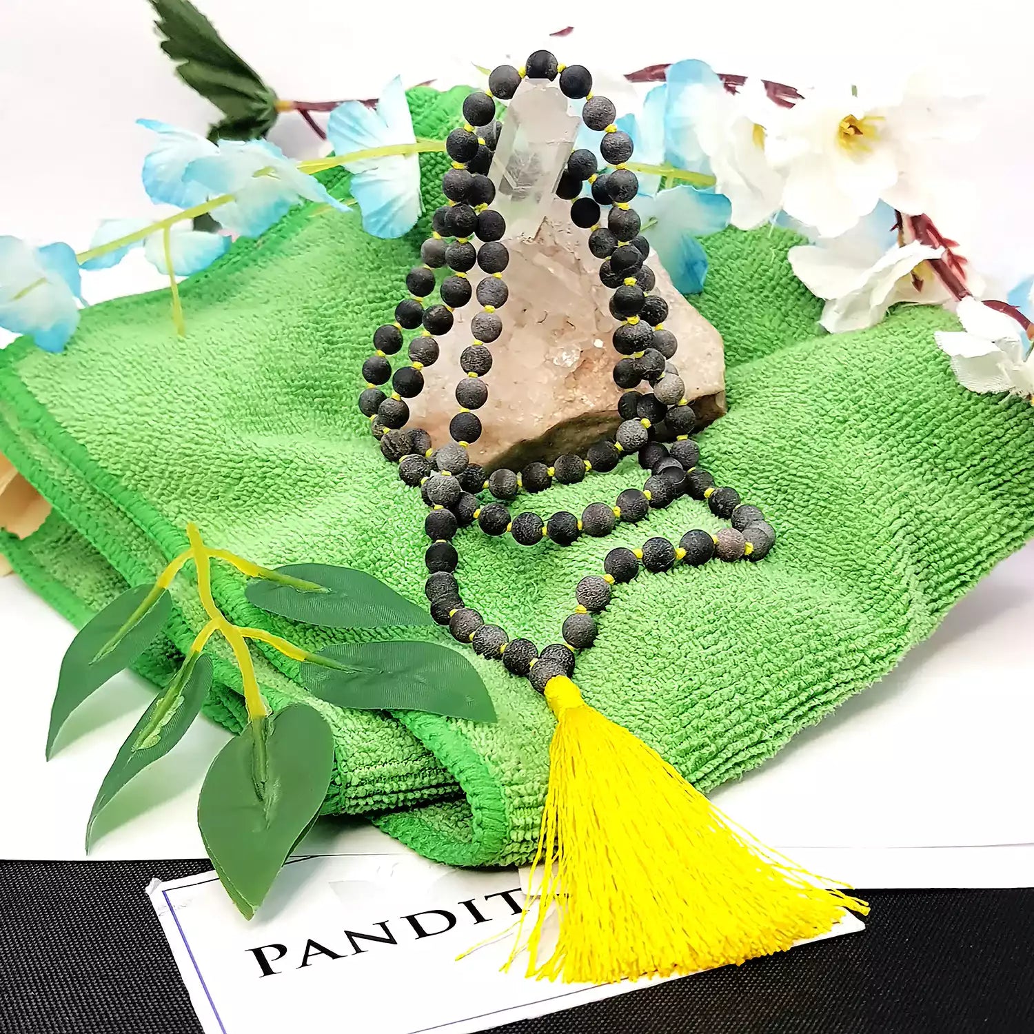 Shaligram Mala — close-up detail showing texture and craftsmanship
