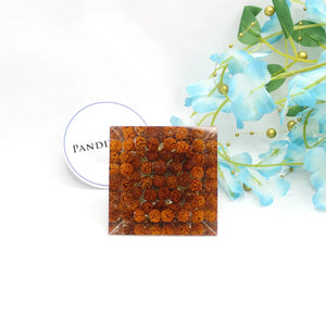 Shree Yantra Orgone Pyramid With Rudraksha Beads