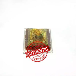 Shri Kuber Pyramid Yantra with 5 Mukhi Rudraksha