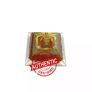 Shri Santan Gopal Pyramid Yantra with 5 Mukhi Rudraksha Beads
