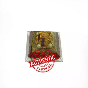 Shri Vashikaran Pyramid Yantra with 5 Mukhi Rudraksha Beads