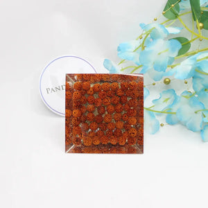 Shri Vyapar Vridhi Pyramid Yantra With 5 Mukhi Rudraksha Beads