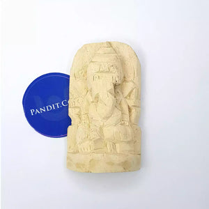 Shwetark Ganpati Aak Wooden Idol