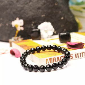 Silver Obsidian Bracelet