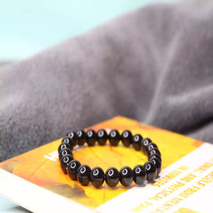 Silver Obsidian Bracelet