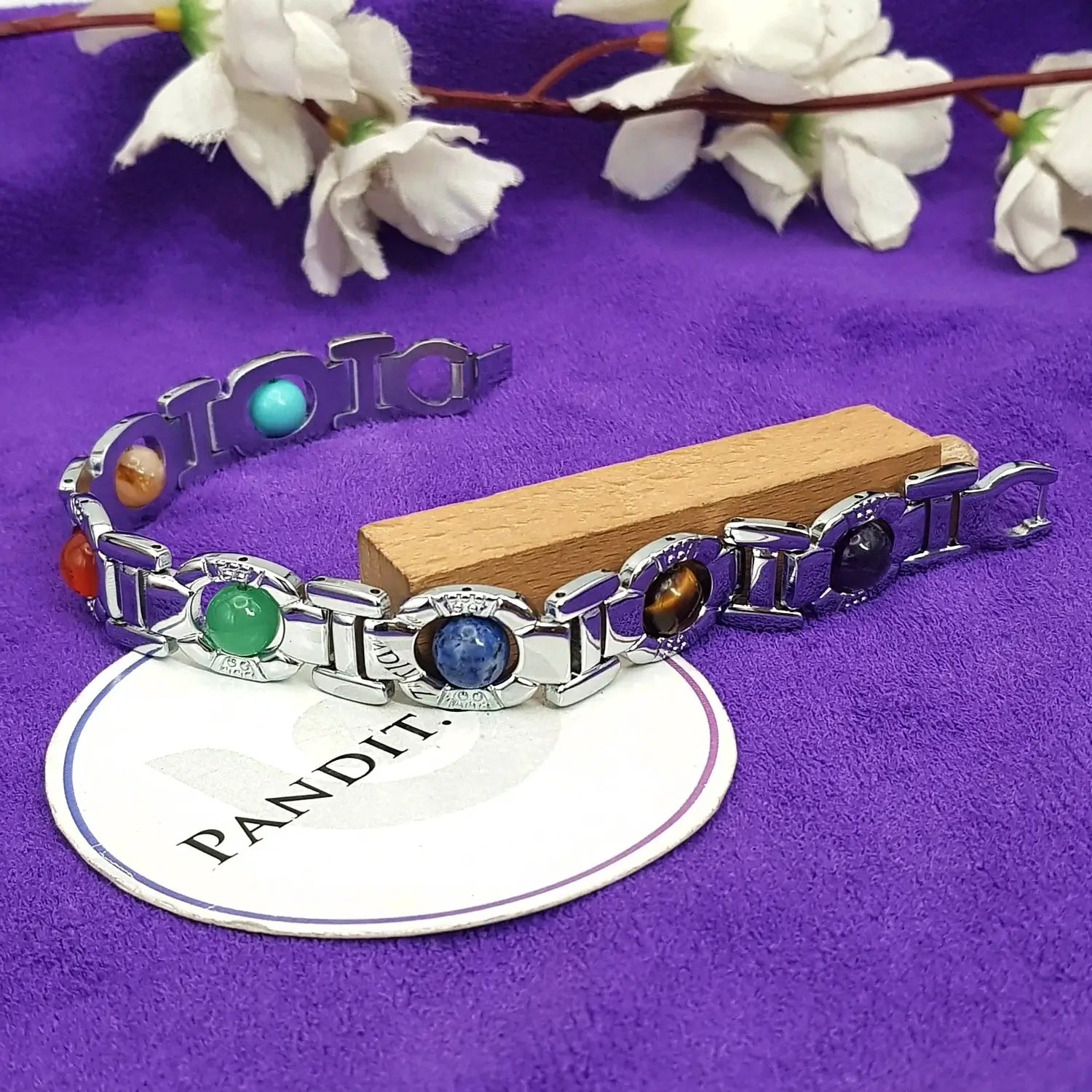 Silver Plated 7 Chakra Bracelet
