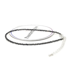 Smoky Quartz Anklet — close-up of gemstone beads detail