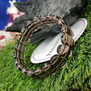 Rhodonite Crystal Oval Faceted Bracelet