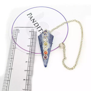 Sodalite 7 Chakra Dowsing Pendulum