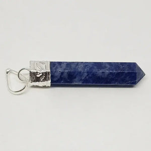 Sodalite Cap Pencil Pendant