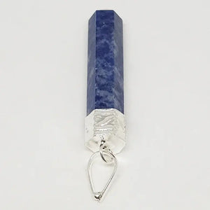 Sodalite Cap Pencil Pendant