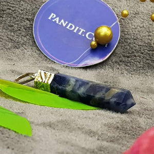 Sodalite Cap Pencil Pendant