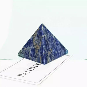 Sodalite Crystal Pyramid
