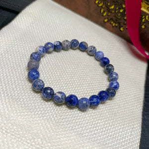Sodalite Diamond Cut Bracelet