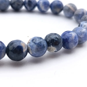 Sodalite Diamond Cut Bracelet