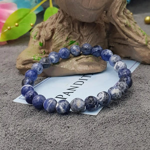 Sodalite Diamond Cut Bracelet