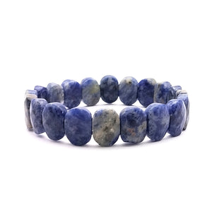 Sodalite Oval Faceted Bracelet