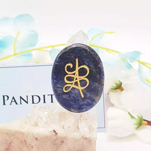 Sodalite Zibu Symbol Coin