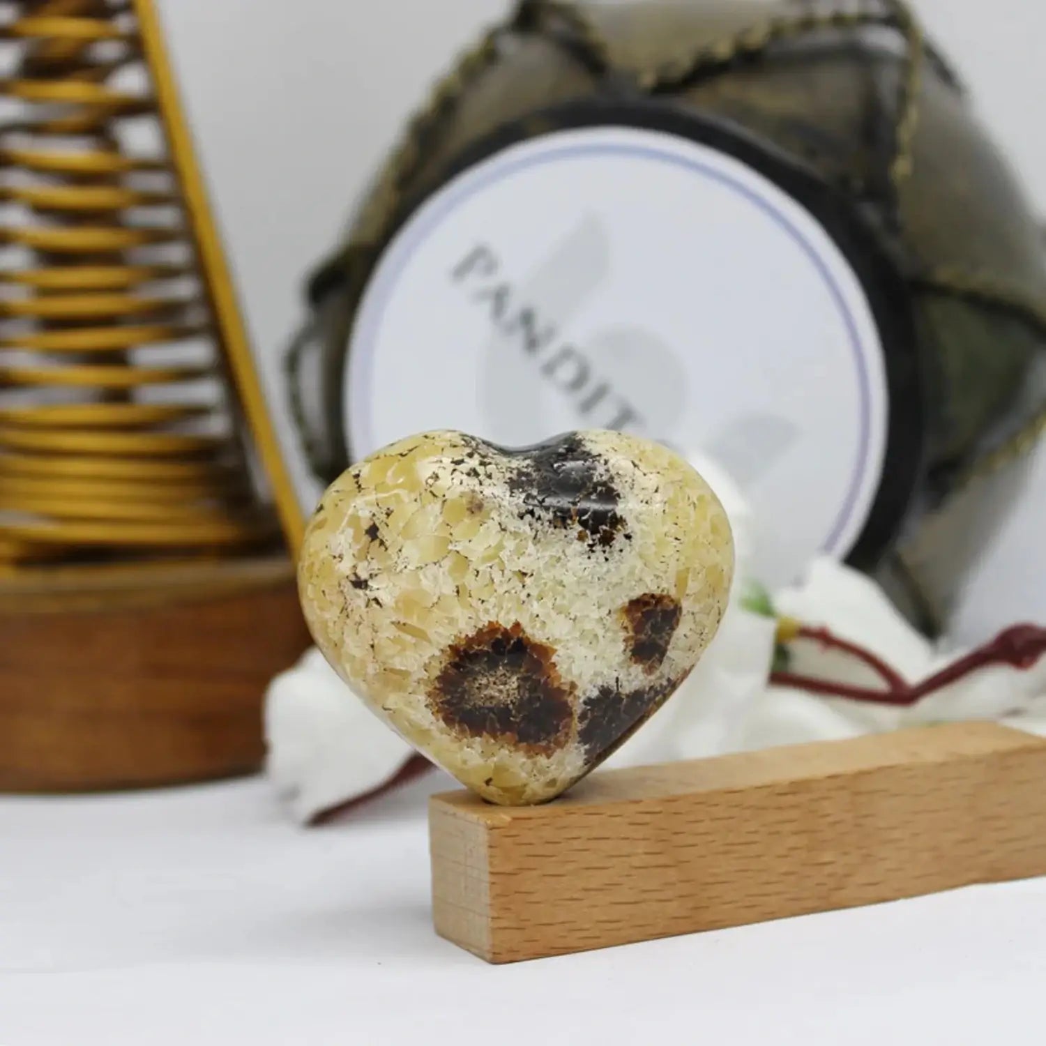 Spotted Jasper Healing Crystal Heart Stone