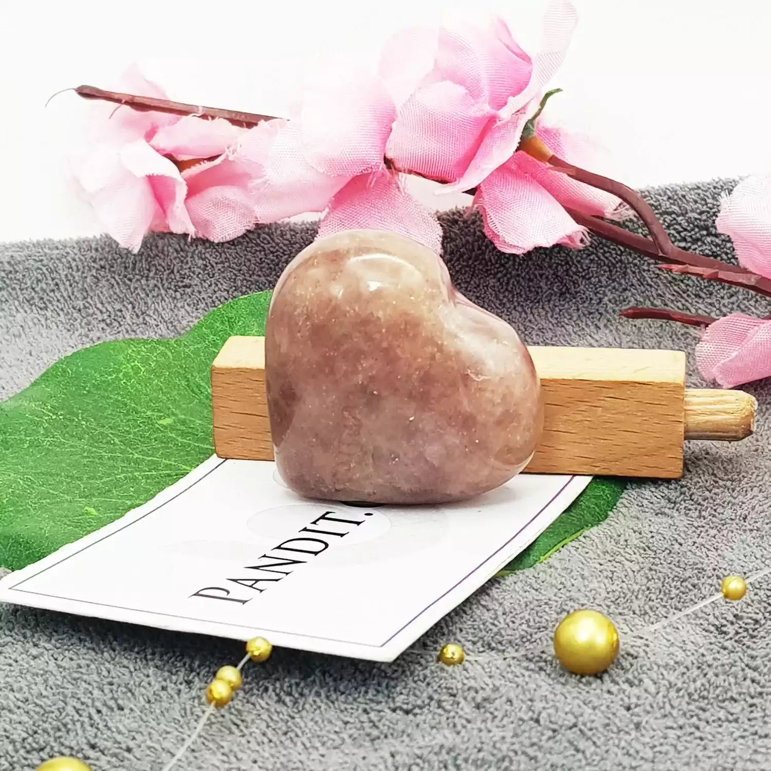 Strawberry Quartz Healing Crystal Heart Stone