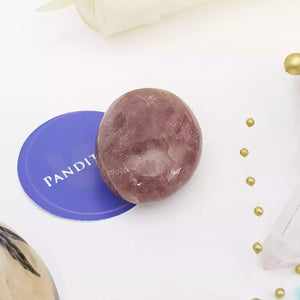 Strawberry Healing Crystal Palm Stone