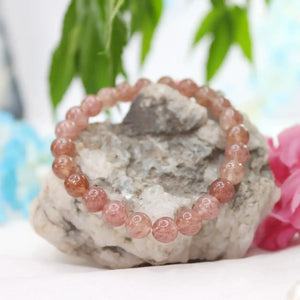 Strawberry Quartz Bracelet