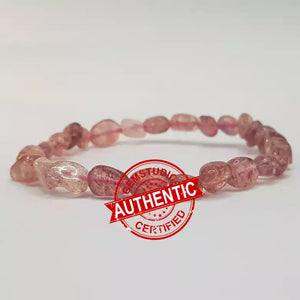 Strawberry Quartz Tumble Bracelet