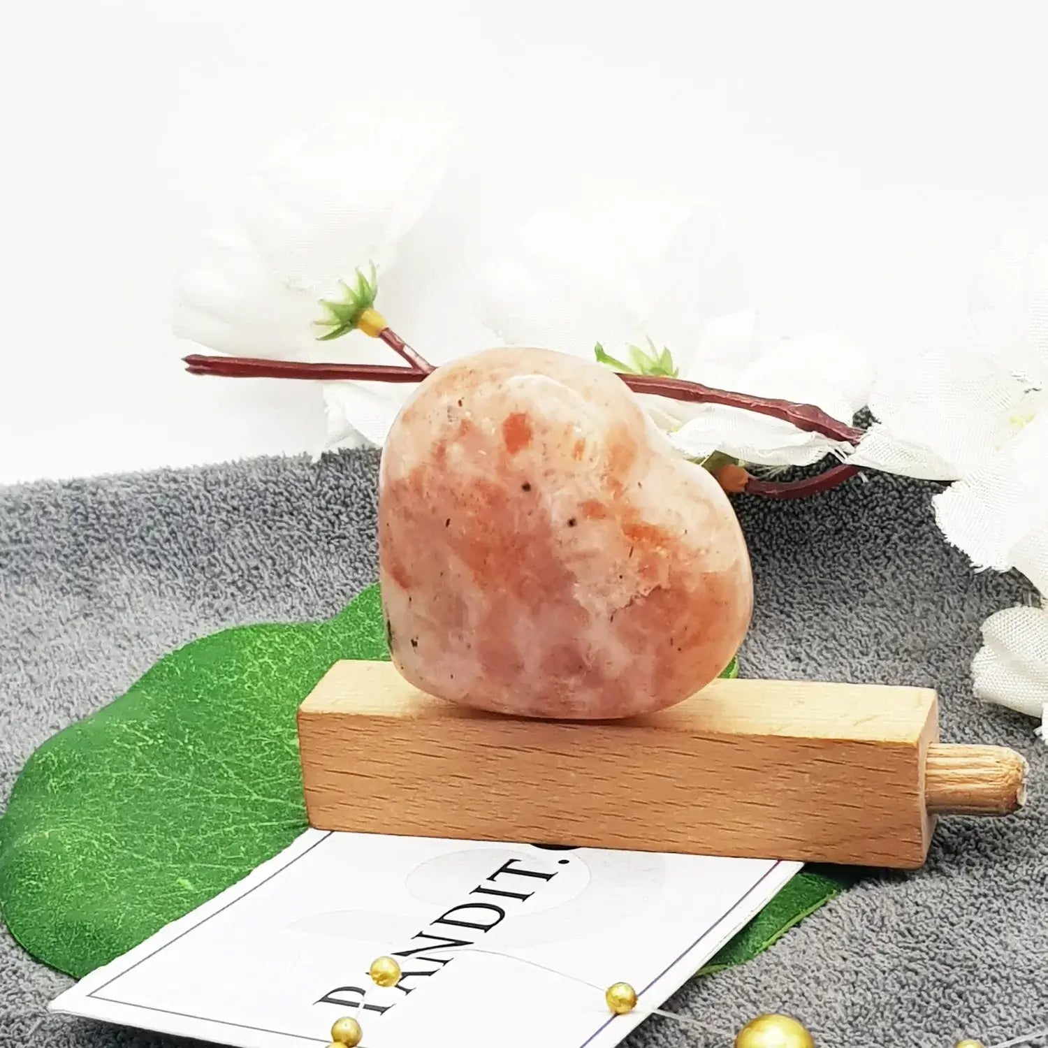 Sunstone Healing Crystal Heart Stone