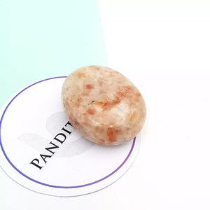 Sunstone Healing Crystal Palm Stone