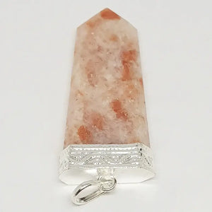 Sunstone Om Pencil Pendant