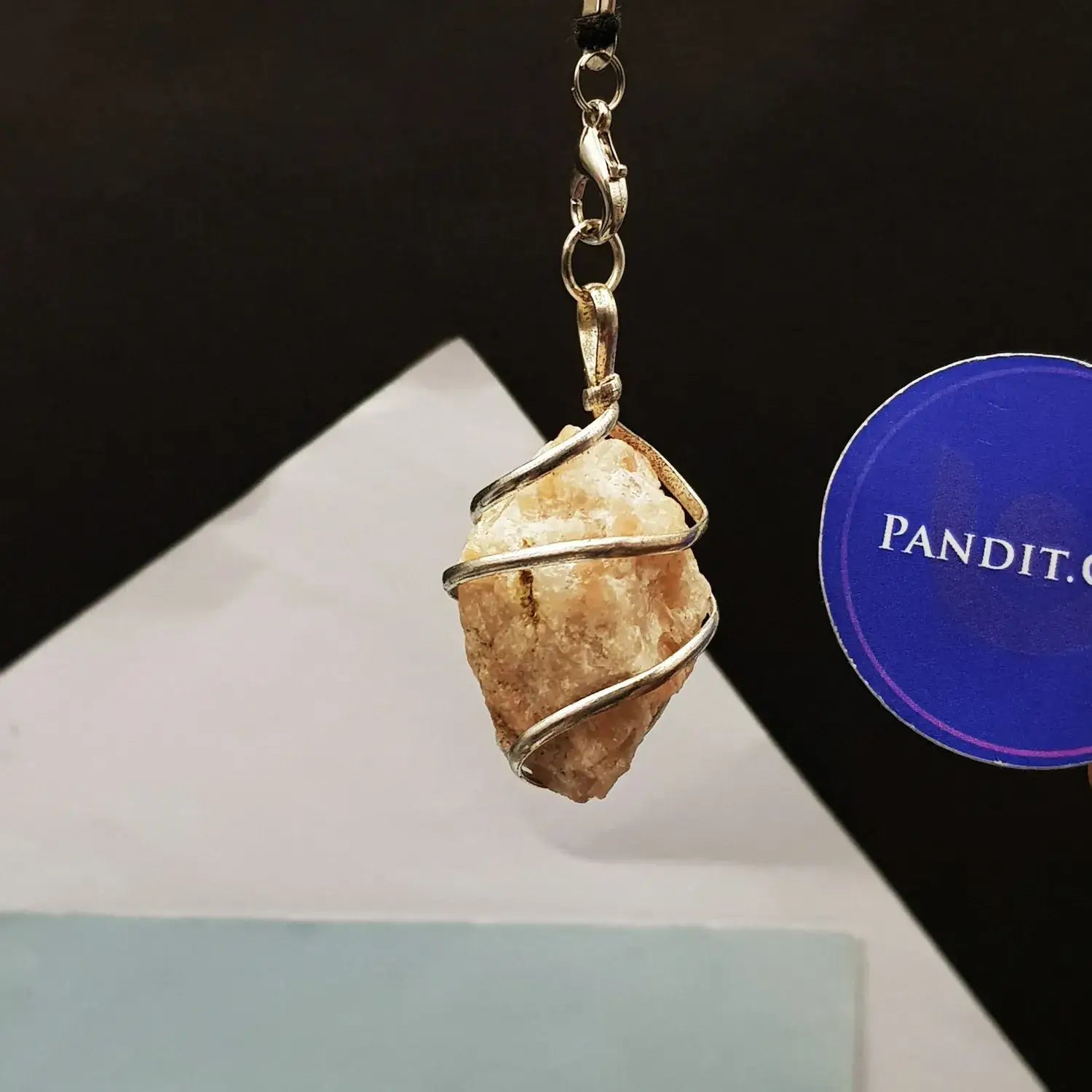 Sunstone Spiral Pendant