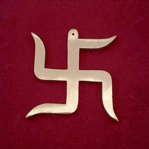 Swastik Copper Wall Hanging - Big