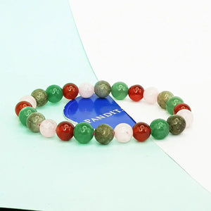 Taurus Zodiac Sign Bracelet — clasp and elastic threading detail