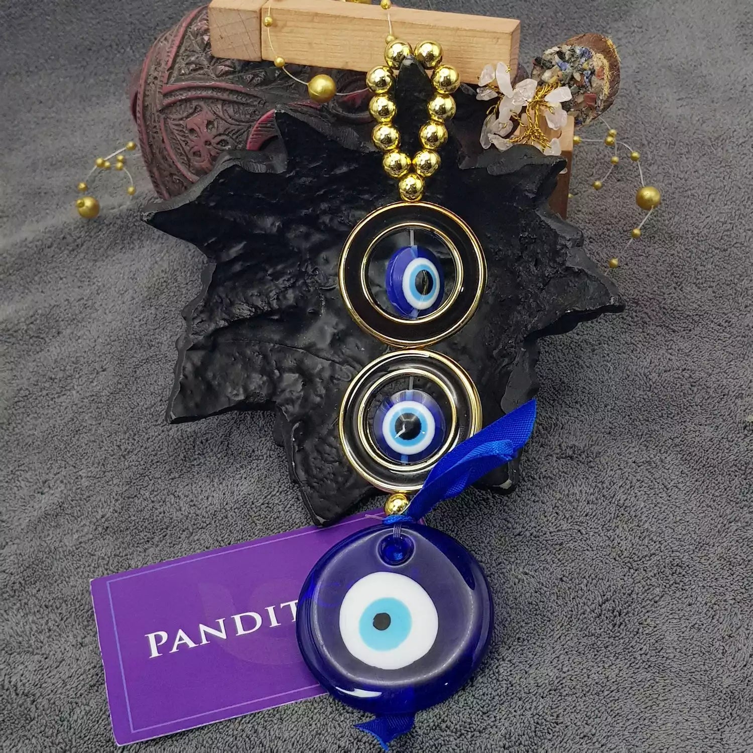 Three Layered Evil Eye Hanging For Protection