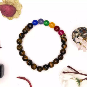 Tiger 7 Chakra Bracelet