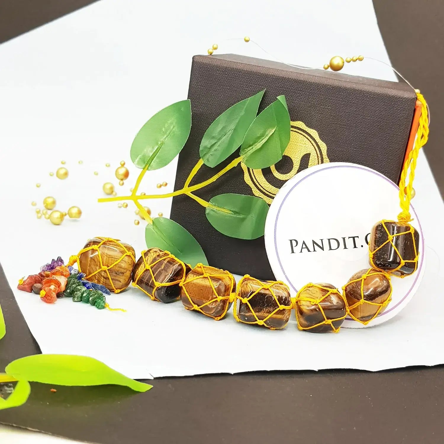 Tiger Eye Car Hanging Tumble Stones